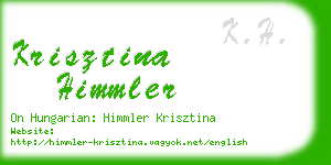 krisztina himmler business card